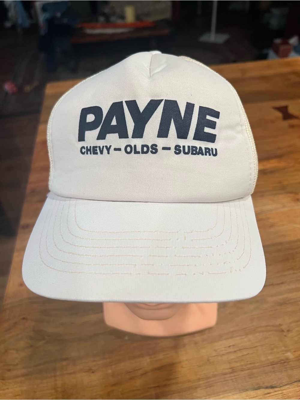 White Trucker Hat - Chevy Olds Subaru